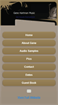 Mobile Screenshot of genehartmanmusic.com